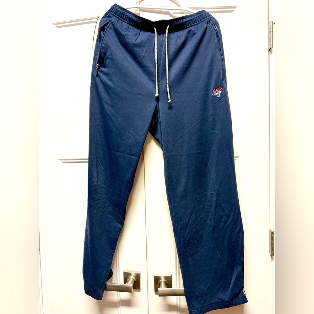 Abercrombie & Fitch Navy Nylon Sweatpant